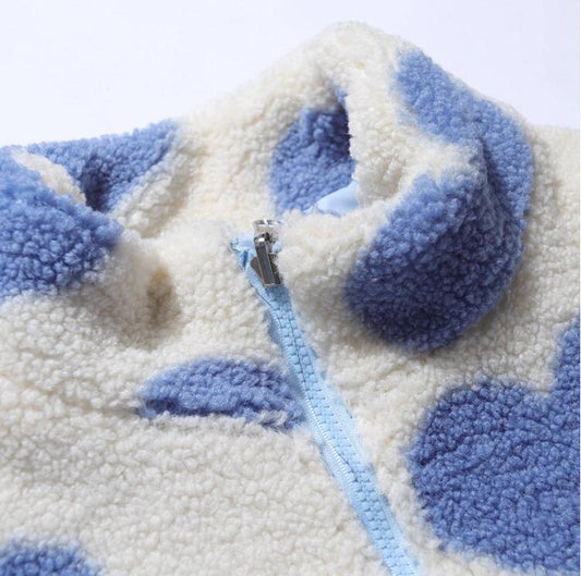 Autumn And Winter Love Lamb Plush Coat Men And Women