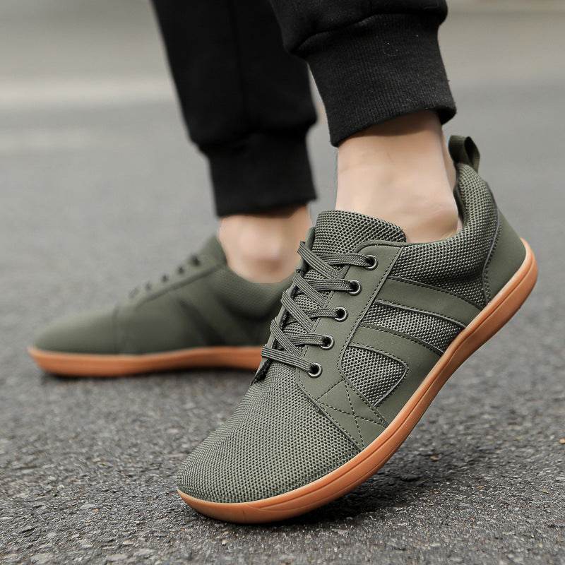 Couple Breathable Lace-up Mesh Shoes Casual Walking Sneakers Men Non-slip Running Sports Shoes Women - Mubimart