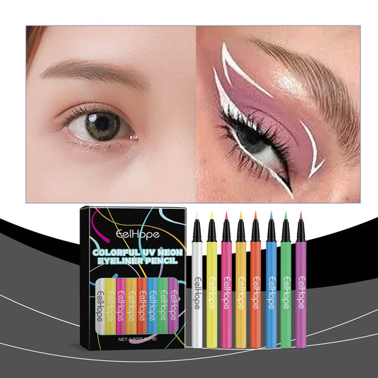 8 Colors Party Neon Liquid Eyeliner Silky - Mubimart