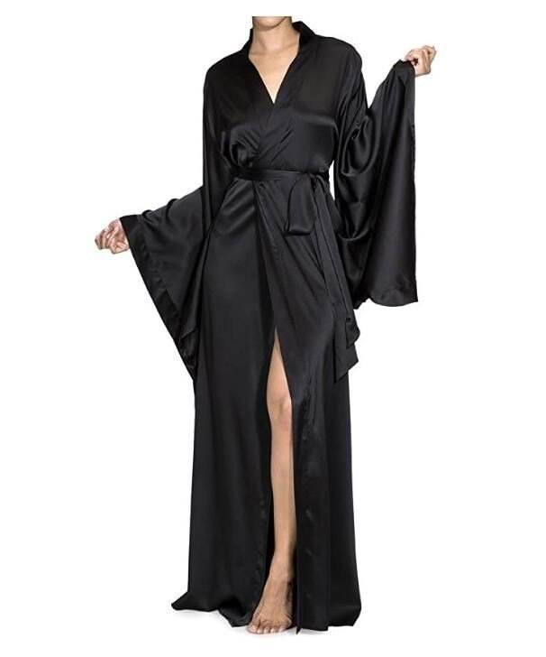 Fashion Nightwear One-piece Satin Bridesmaid Bathrobe - Mubimart
