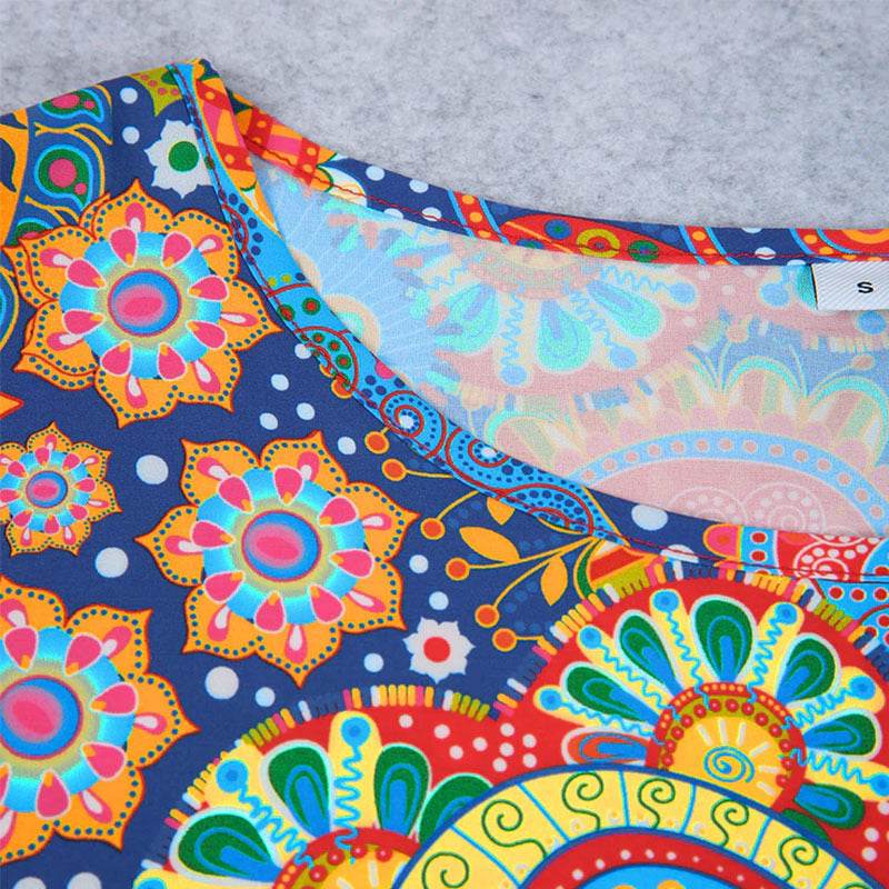 Elegant Print Sexy Slip Dress - Mubimart