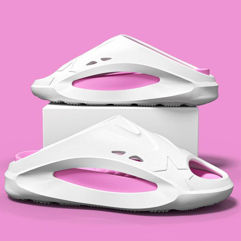 Summer Outdoor Sports Slipper Men Fashion Beach Shoes Indoor Non-slip Floor Bathroom Slippers Women House Shoes - Mubimart