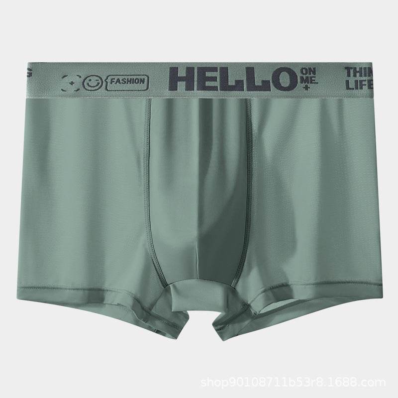 Solid Color One-piece Underwear For Men - Mubimart