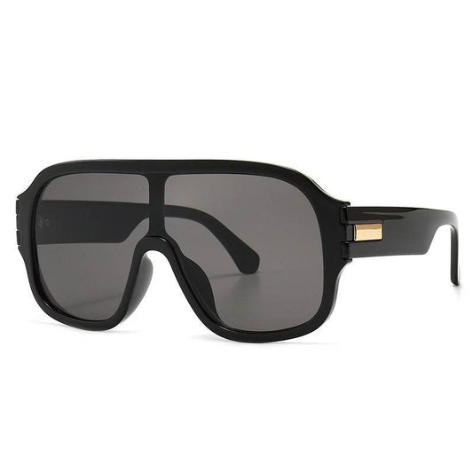 Men'S Oversized Frame Sunglasses And Women'S One-Piece Sunglasses - Mubimart