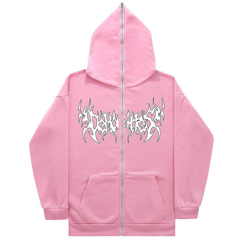 Personalized All-matching Loose Casual Zipper Hoodie - Mubimart