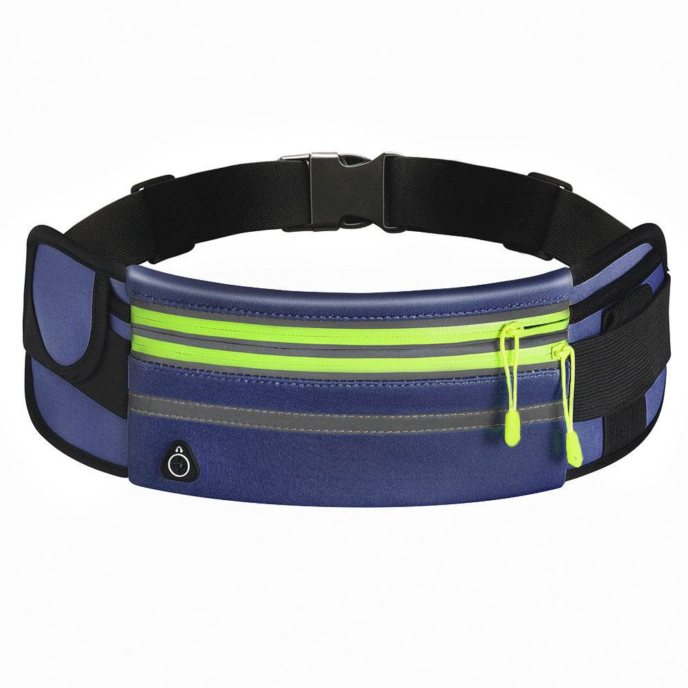 Double Zippers Waist Bags Waterproof Sports Running Fanny Pack - Mubimart