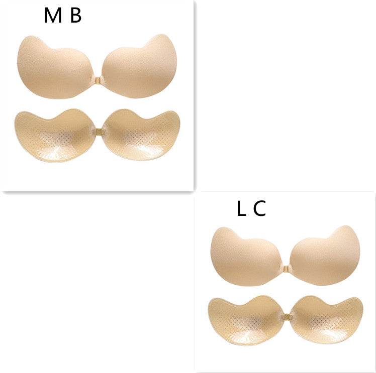 Invisible Push Up Bra Backless Strapless Bra Seamless Front Closure Bralette Underwear - Mubimart