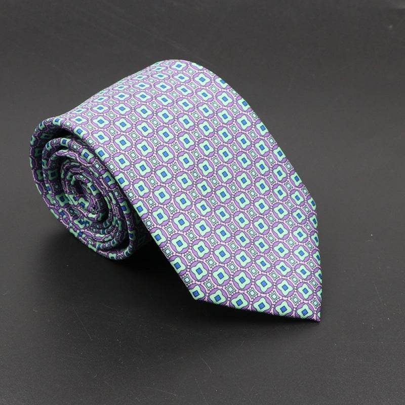 Super Soft Bohemian Silk Ties Men's Fashion 75mm Necktie - Mubimart