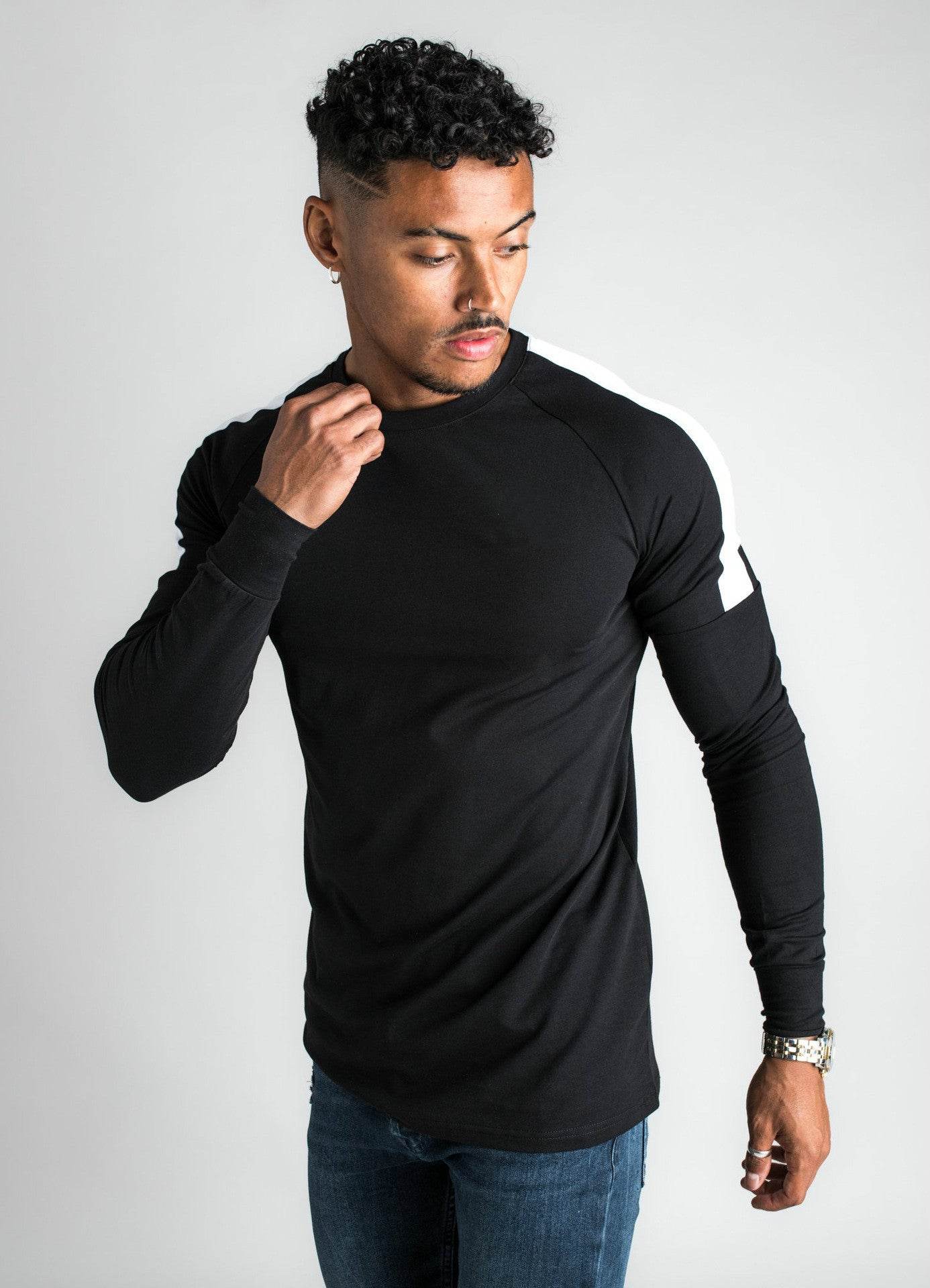 Men's Long Sleeve T-shirt Shirt Jacket - Mubimart