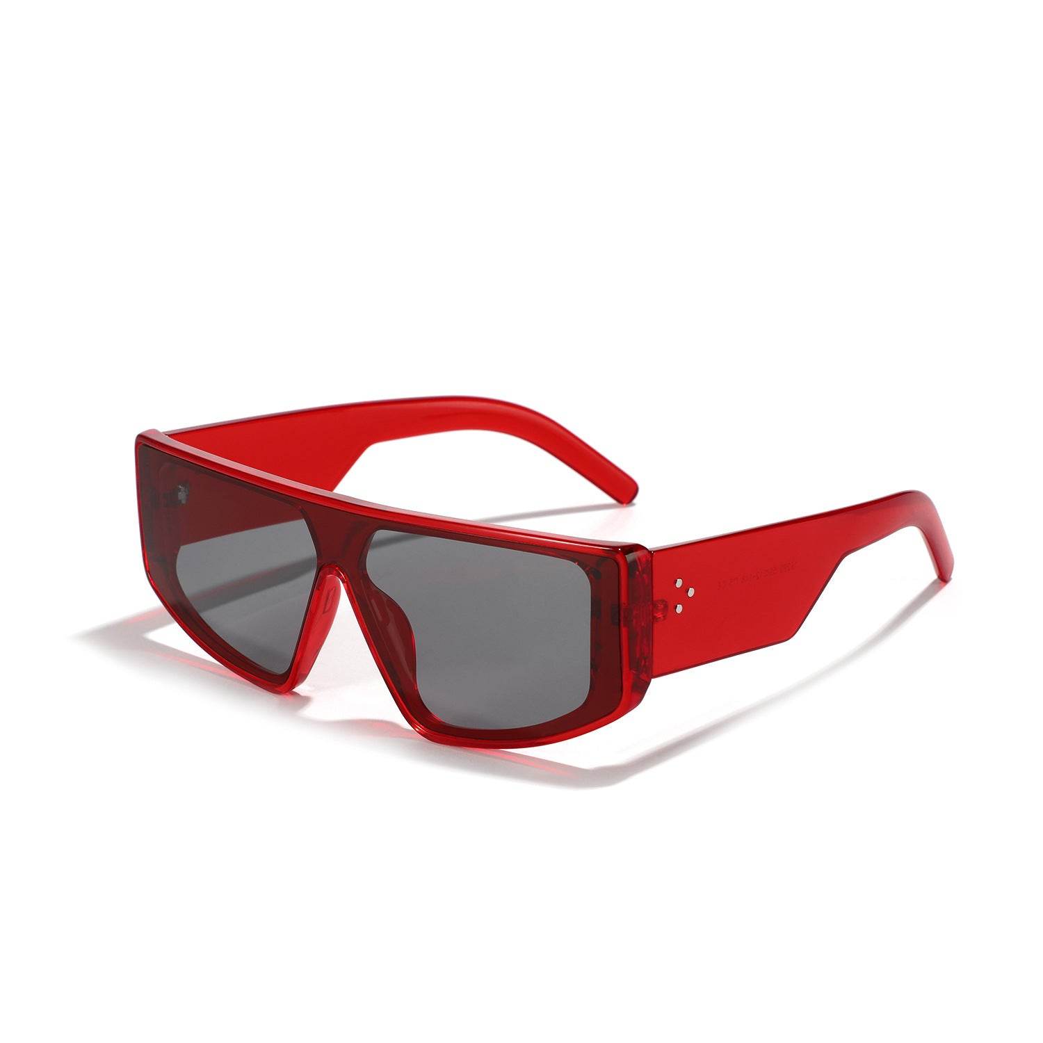 Men's Oversized One-piece Sunglasses Rivet - Mubimart
