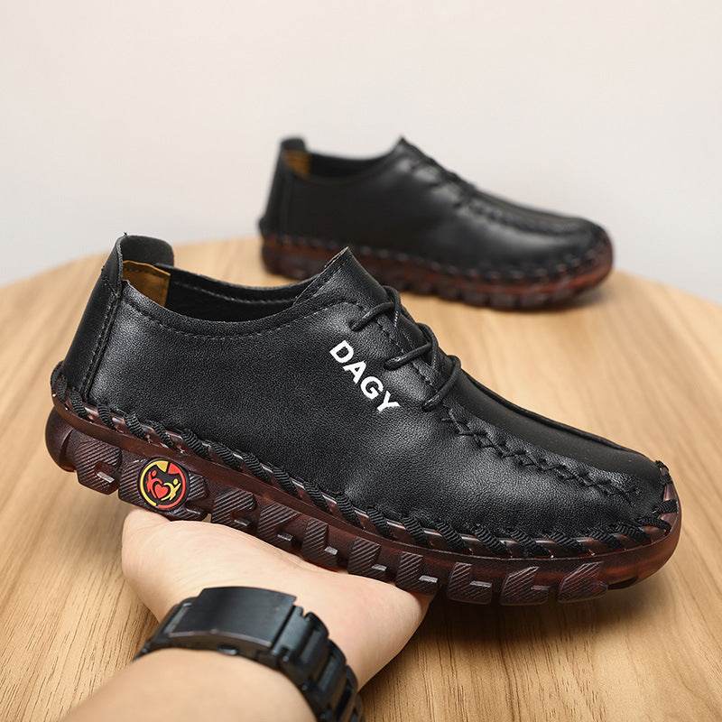 Women Loafers Shoes Soft Leather Flats - Mubimart