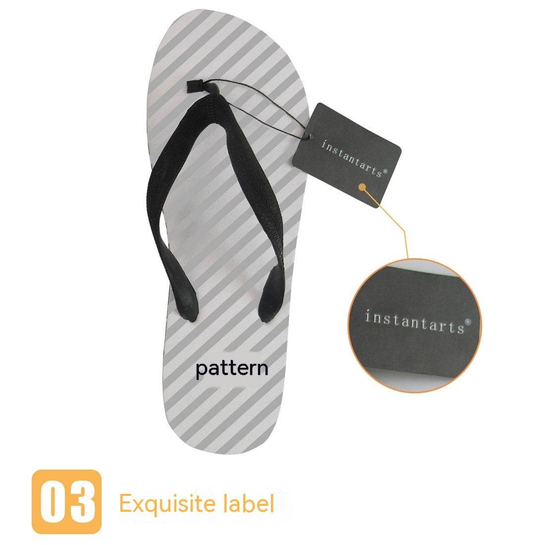 Flip Flops Animal Texture Outdoor Beach Leisure Flip-flops - Mubimart