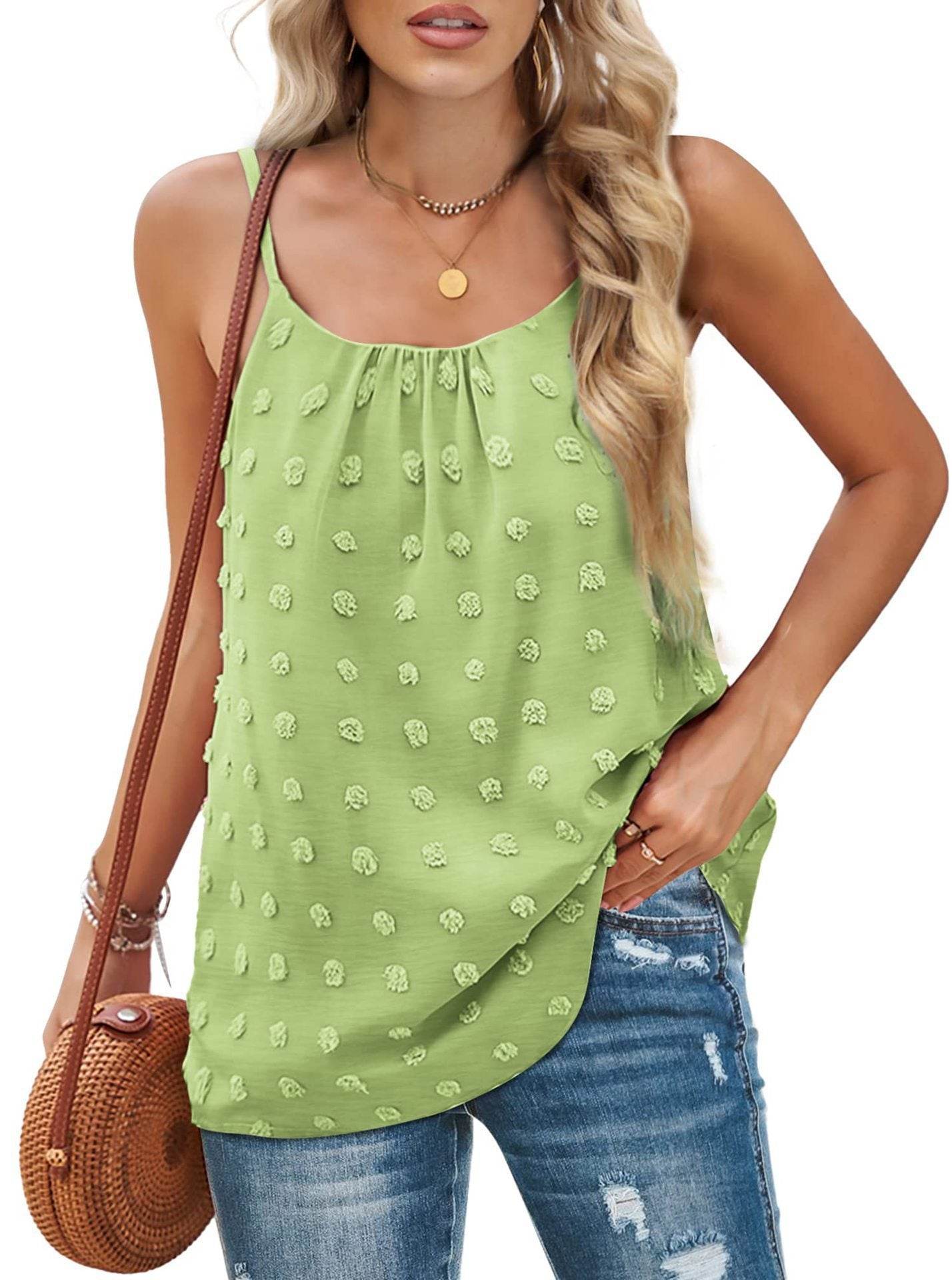Women's Adjustable Camisole Bottoming Shirt Top - Mubimart