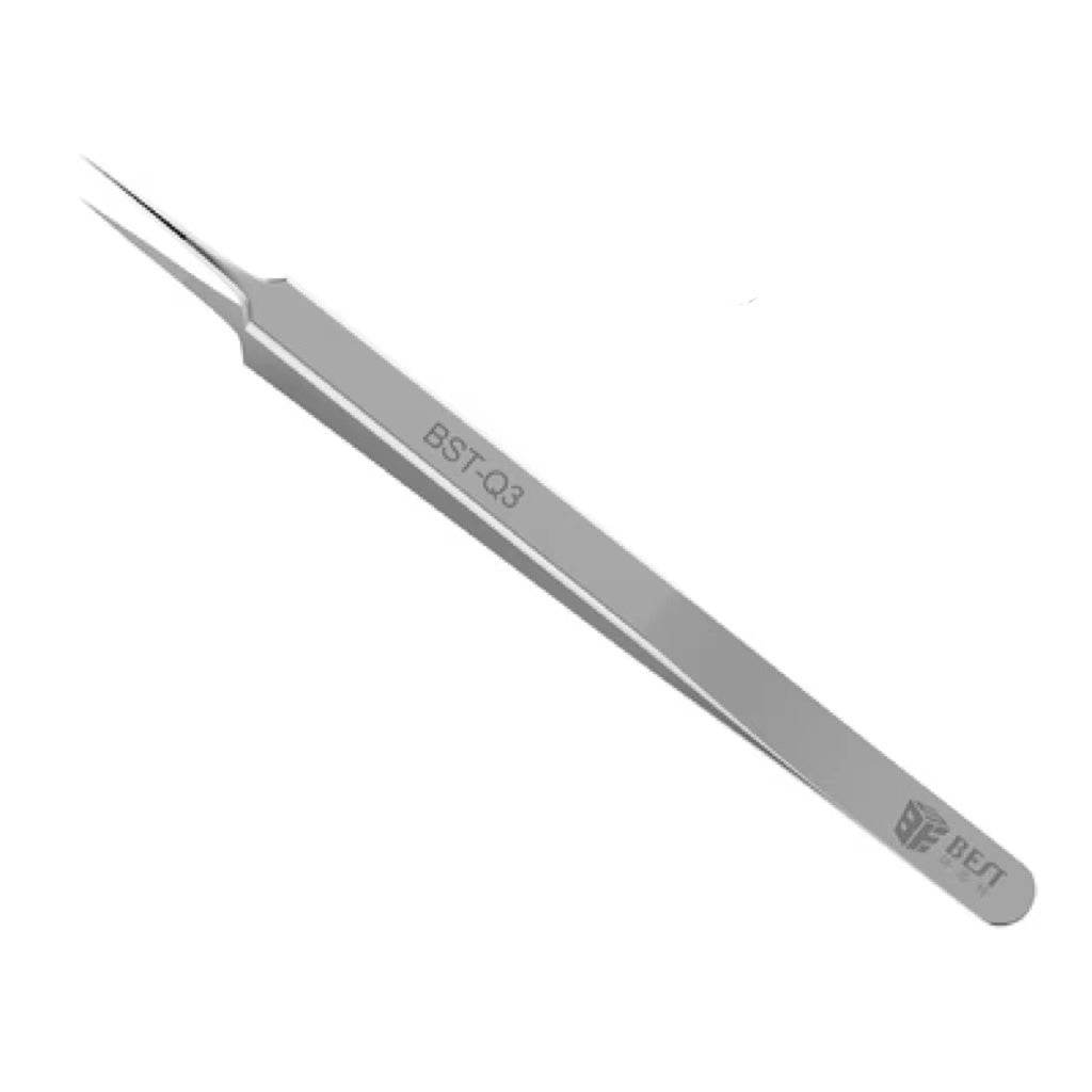 Flying Line Tweezers Stainless Steel 0.1mm Fine Tip Tweezers Lengthened And Hardened For Microscopy - Mubimart