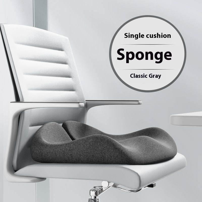 Cushion Office Chair Cushion Long-sitting Artifact Thickened Non-collapse Memory Foam Seat Cushion Ice Silk Breathable Men Seat Cushion - Mubimart