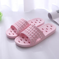 Summer House Shoes Non-slip Hollow Sole Design Floor Bathroom Slipper For Women Men - Mubimart -  