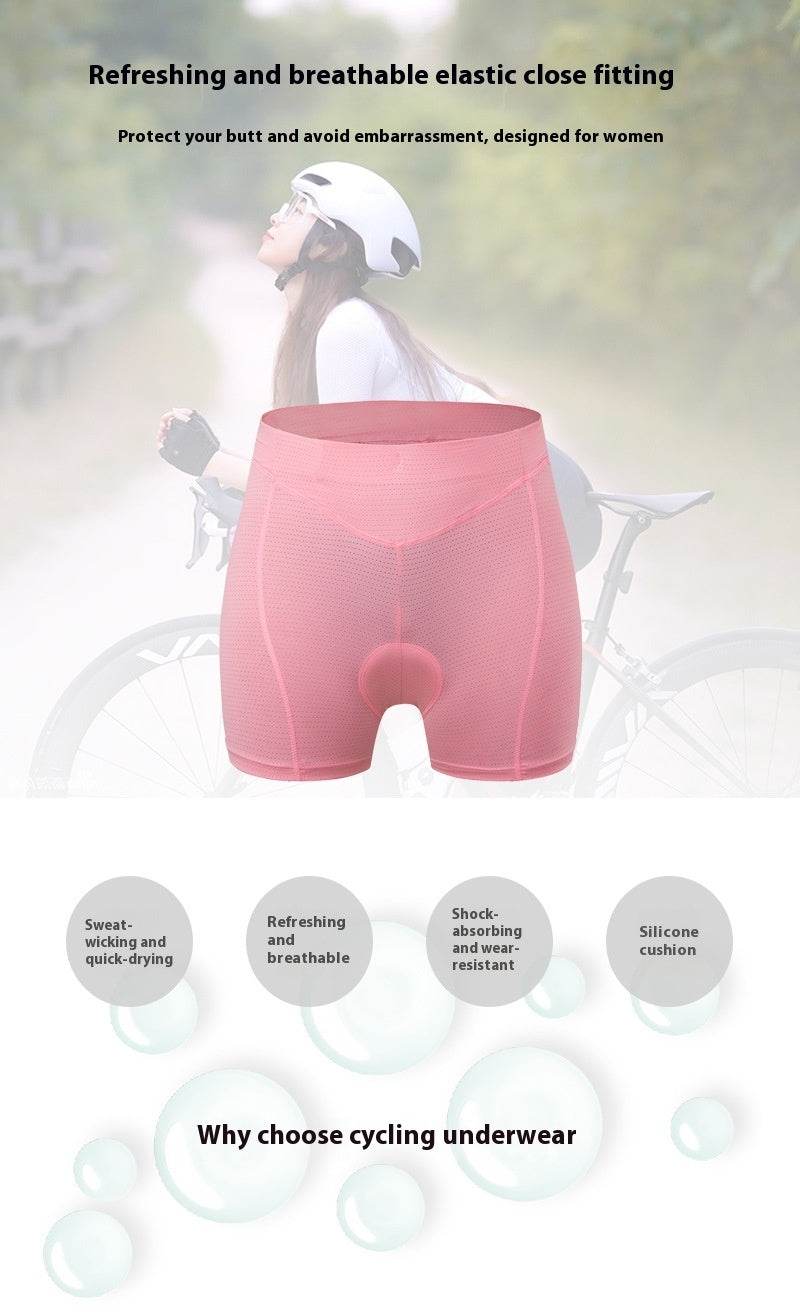 Women's Bicycle Tight Biker Underwear Stretch Breathable - Mubimart