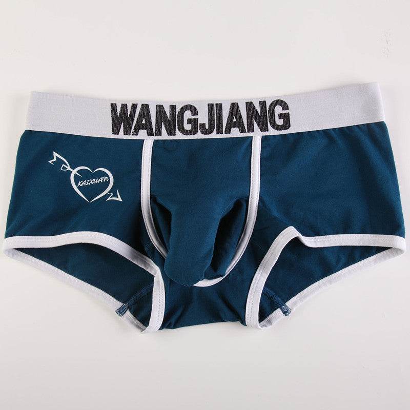 Men's Underwear Boxers Low Waist Cotton U Convex Trunk Fashion Sexy Men's Boxers - Mubimart