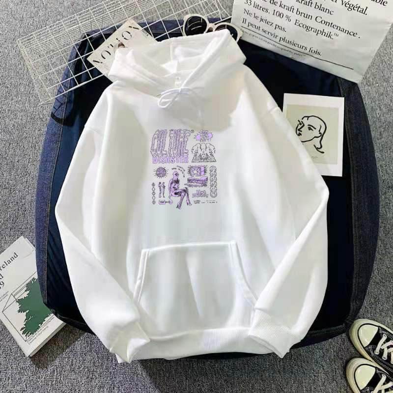 Women's Velvet Thickened Loose Hoodies Sweatshirt - Mubimart