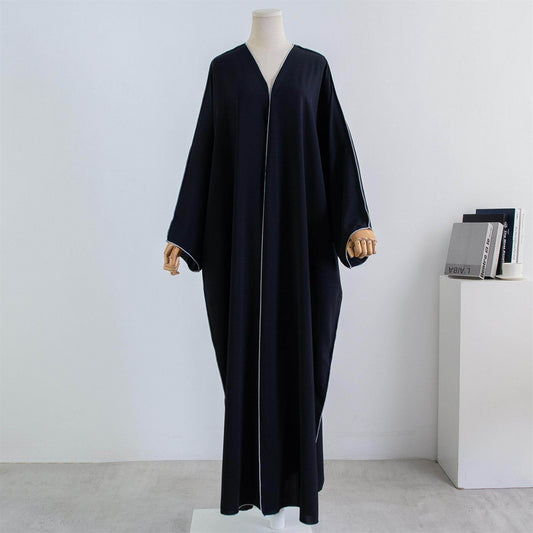 Middle East Arab Women's Clothing Casual Cardigan Plus Size Robe - Mubimart