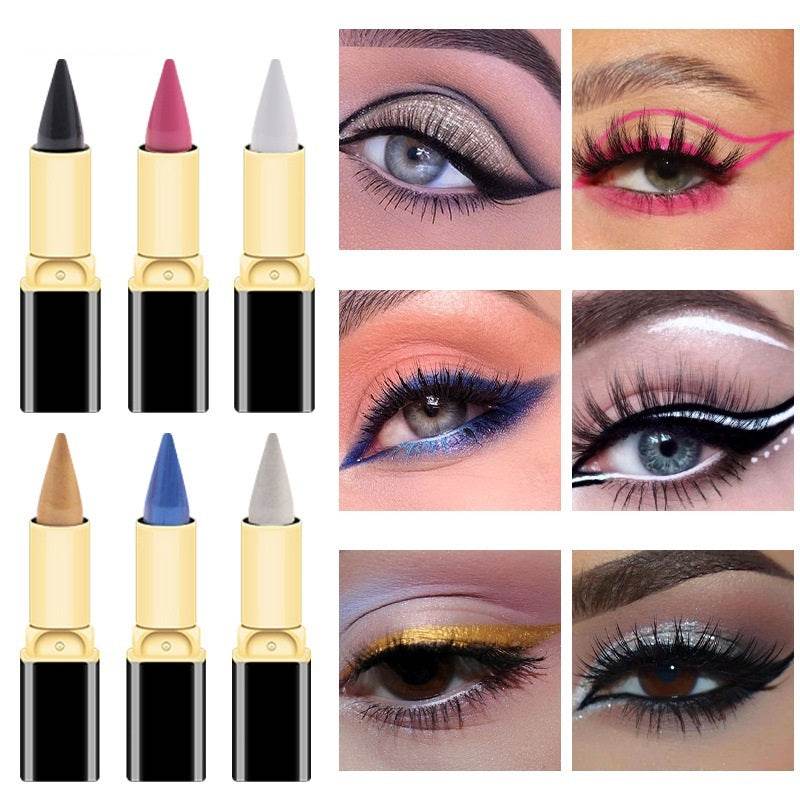 Quick-drying Long-lasting Moisturizing Colorful Natural Waterproof Eyeliner Pencil - Mubimart