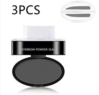 Eyebrow Powder Stamp Tint Stencil Kit Cosmetics Professional Makeup Waterproof Eye Brow Stamp Lift Eyebrow Enhancers Stencil Kit - Mubimart