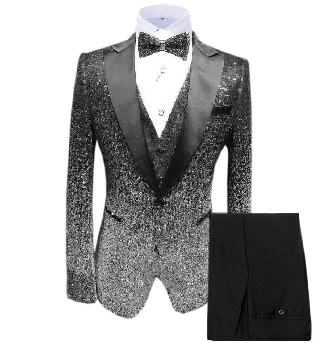 Three-piece Stage Suit For Men - Mubimart