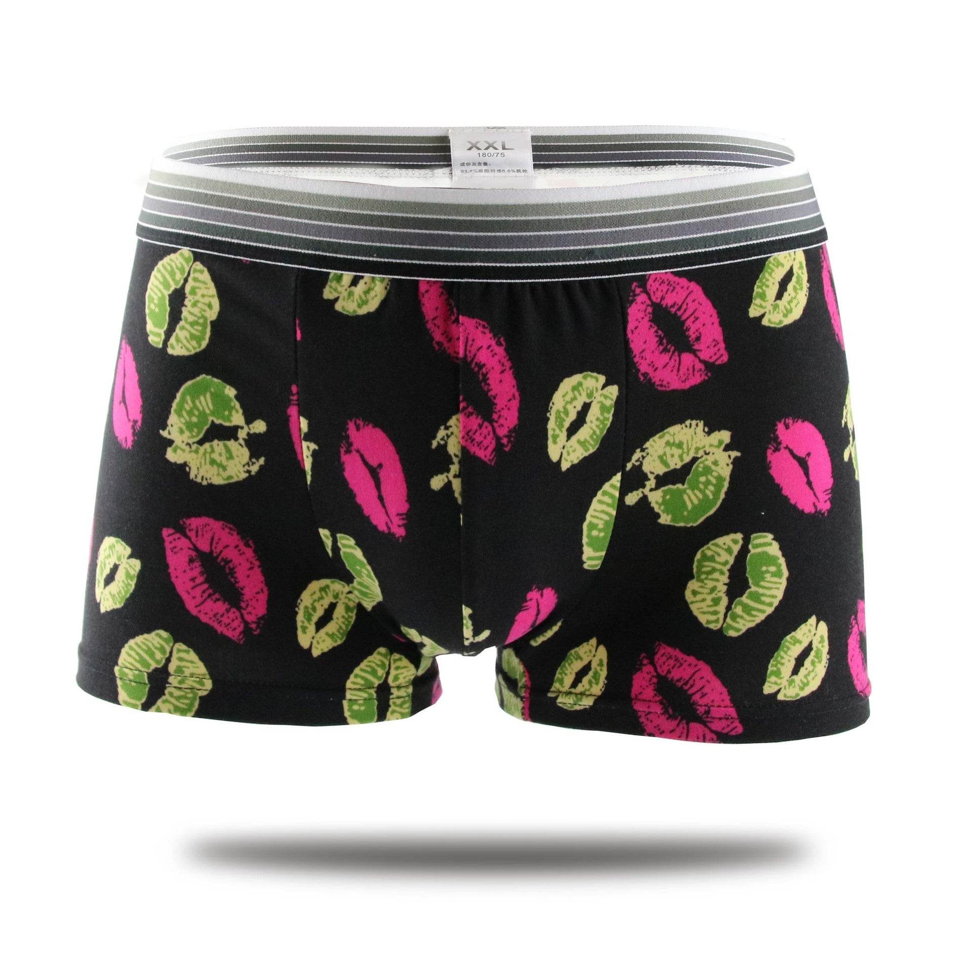 Men's Underwear Milk Silk Boxers Personality Trend - Mubimart