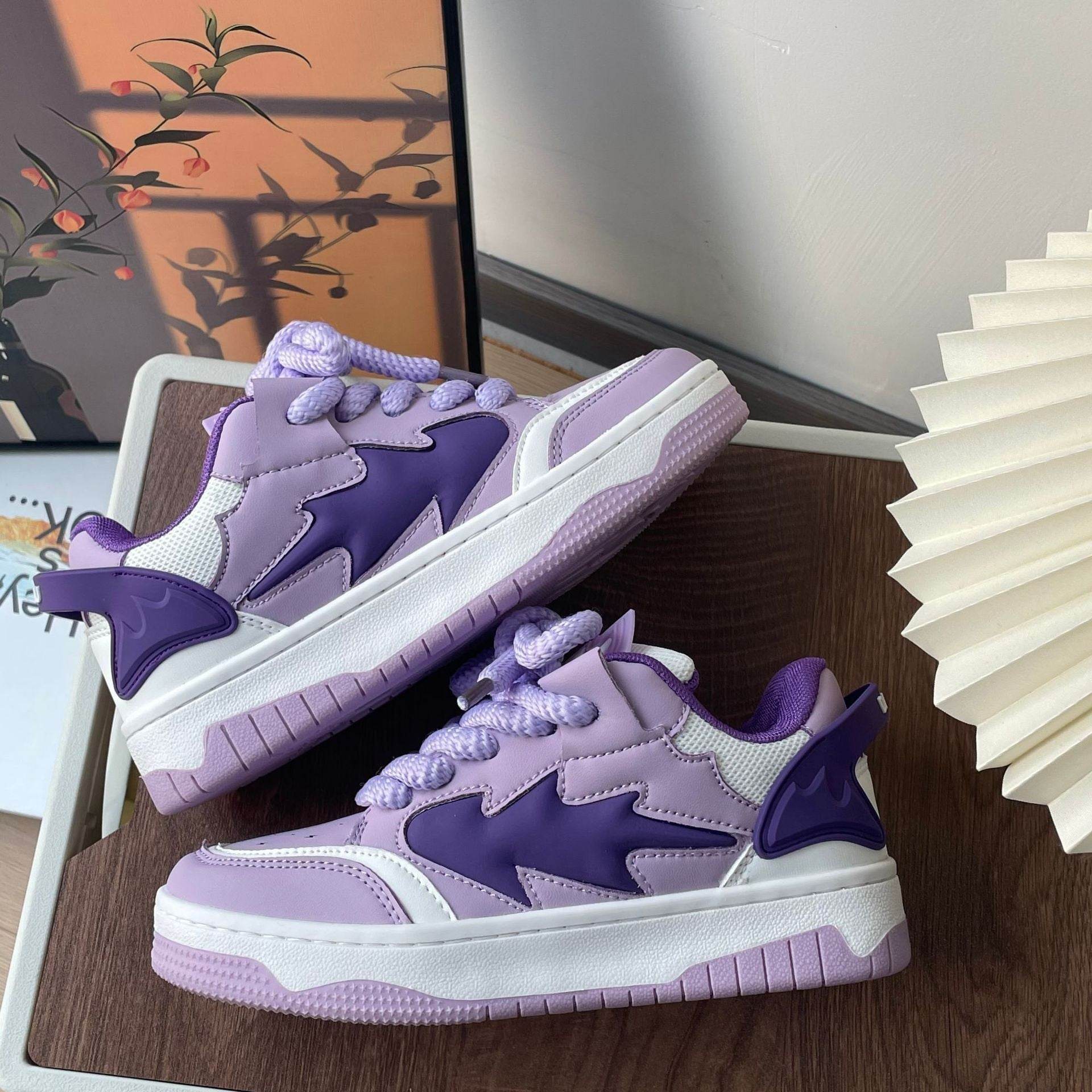 Men And Women Couple Casual Distressed Sneaker - Mubimart
