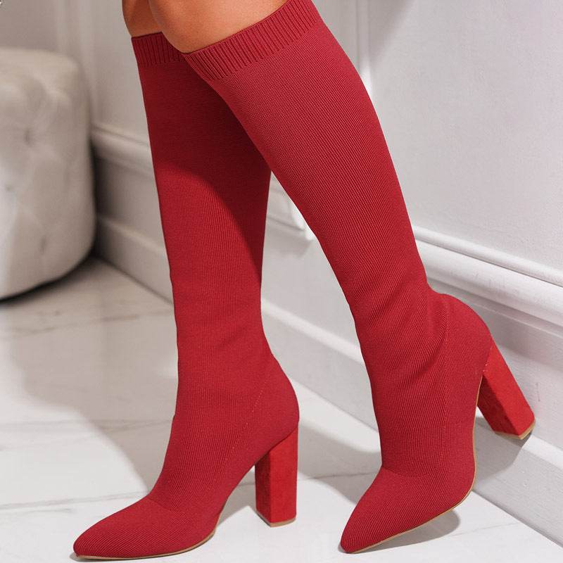 Thick High-heeled Thigh Boot Women - Mubimart