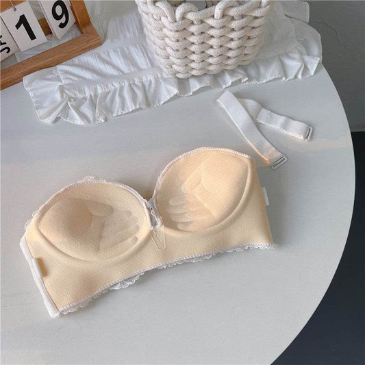 Thin Strapless Non-slip Push Up Bra - Mubimart