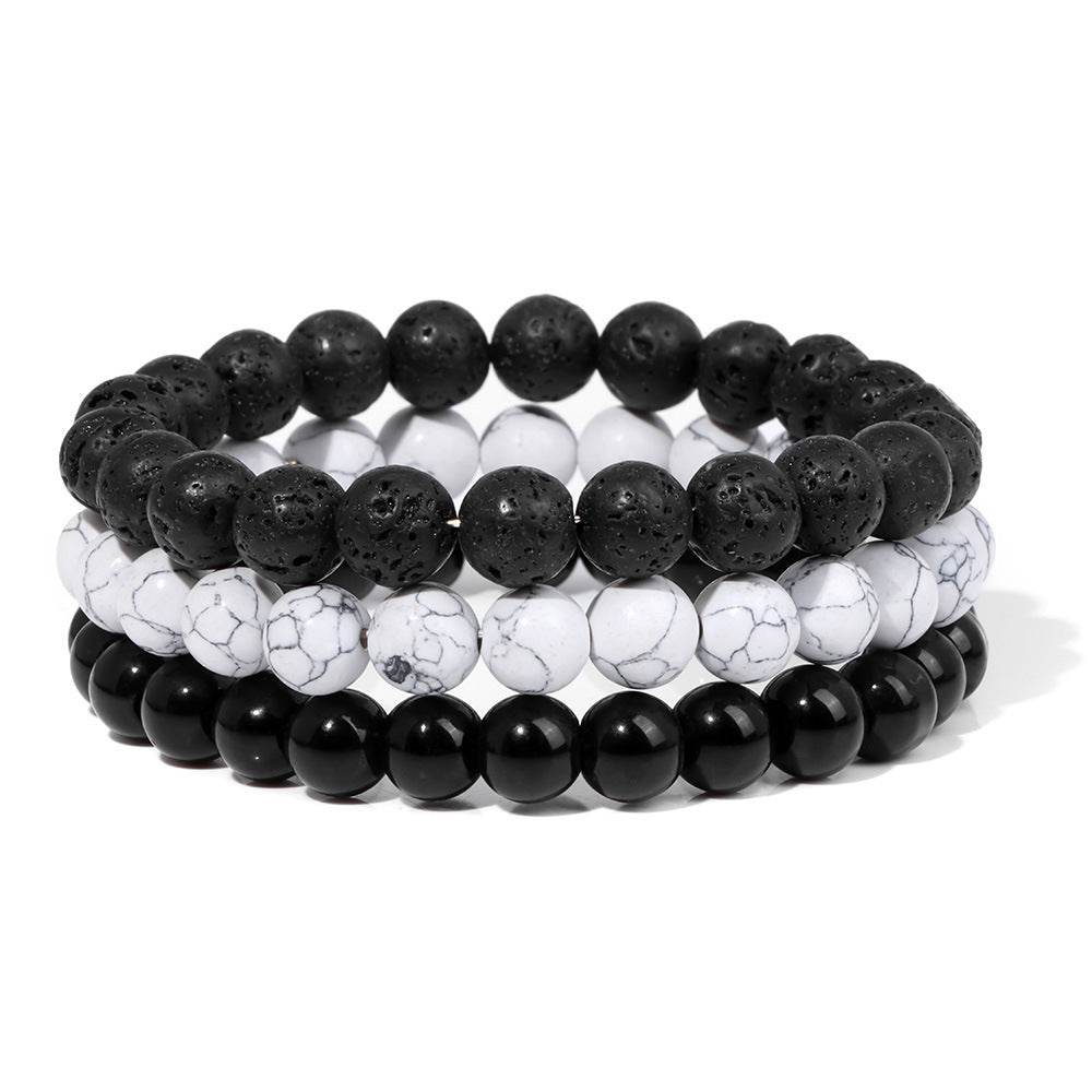 Natural Stone Bead Bracelet For Men - Mubimart