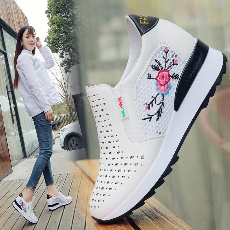 Women Comfortable Casual Shoes Summer Slip On Loafers Mixed - Mubimart