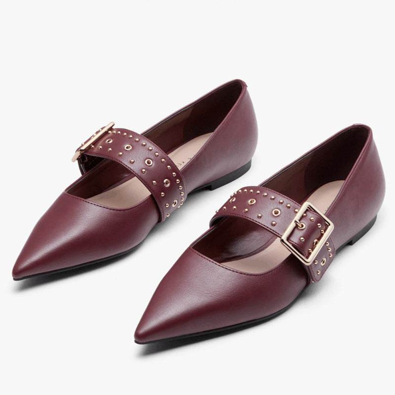 Women's Shallow Casual Mary Jane Shoes - Mubimart