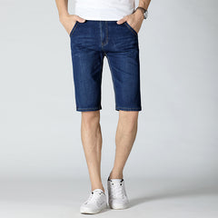 Stretch And Breathable Denim Shorts