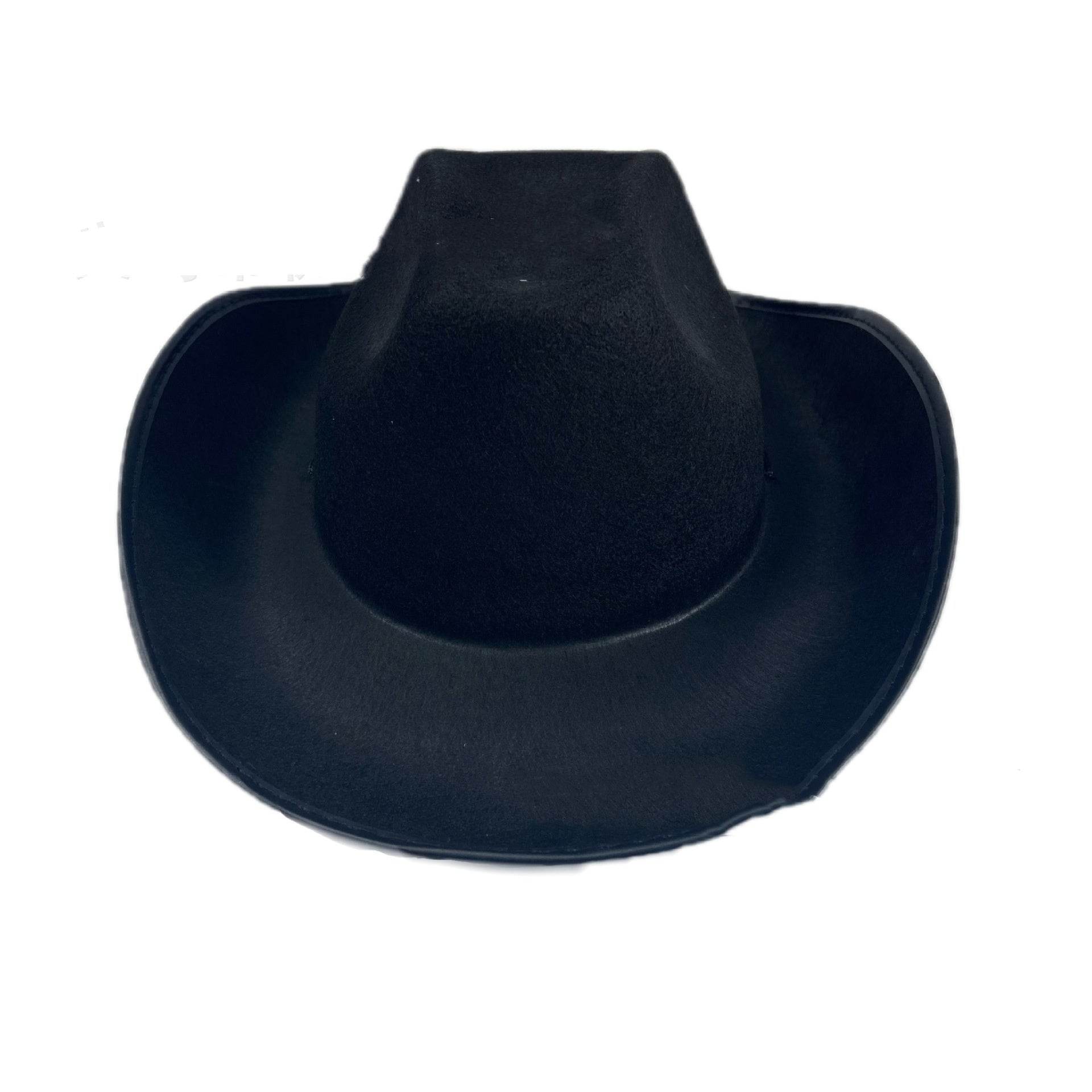 Western Cowboy Hat Rhinestone Five-pointed Star Fedora Hat - Mubimart