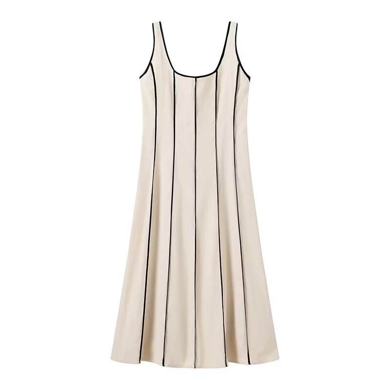 Women's Casual Simple Camisole Dress - Mubimart