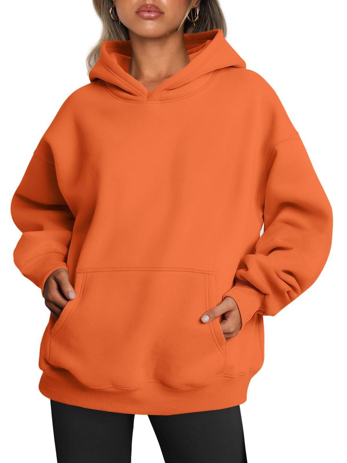 Women's Oversized Hoodies Fleece Loose Sweatshirts With Pocket Long Sleeve Pullover Hoodies Sweaters Winter Fall Outfits Sports Clothes - Mubimart