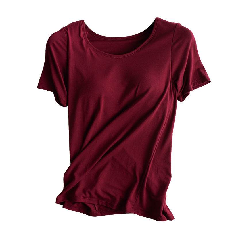 Bra Pad Cup Bra One-piece No Steel Ring Camisole Women's Free Bra Bottoming Shirt Underwear - Mubimart
