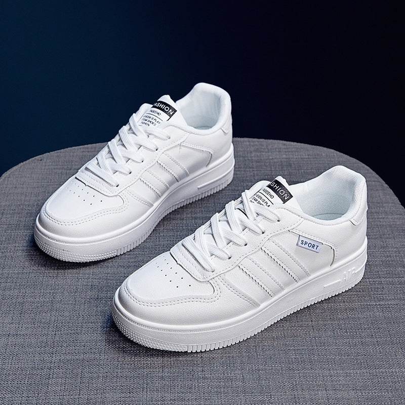 Spring Casual White Shoes Women Platform - Mubimart