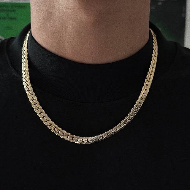 Embossed Cuban Necklace For Men - Mubimart