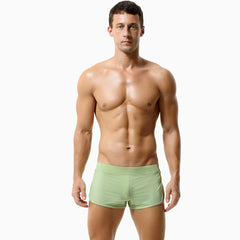 Men's Boxers Built-in Double-size Boxers Breathable Mesh Home Pants