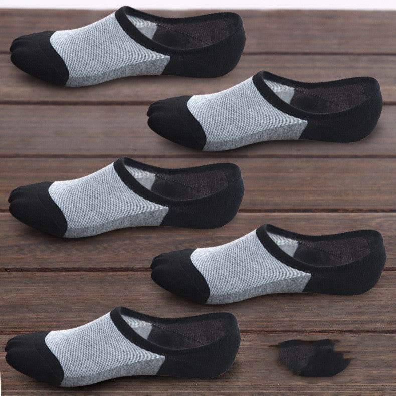 Boat Socks Men's Shallow Mouth Pure Cotton Invisible Low-cut Deodorant Thin Section - Mubimart