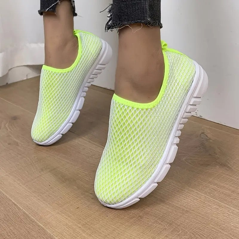 Cnady Color Sports Shoes Summer Walking Running Flats Shoes Women Sneakers