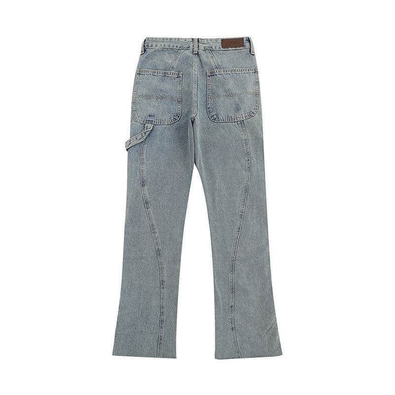 Women's Fashionable And Versatile Zipper Flare Jeans - Mubimart