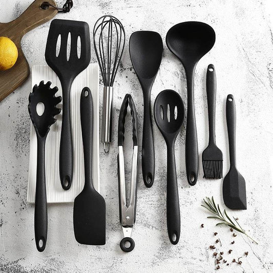 Non Stick Silicone Baking Utensils Black - Mubimart