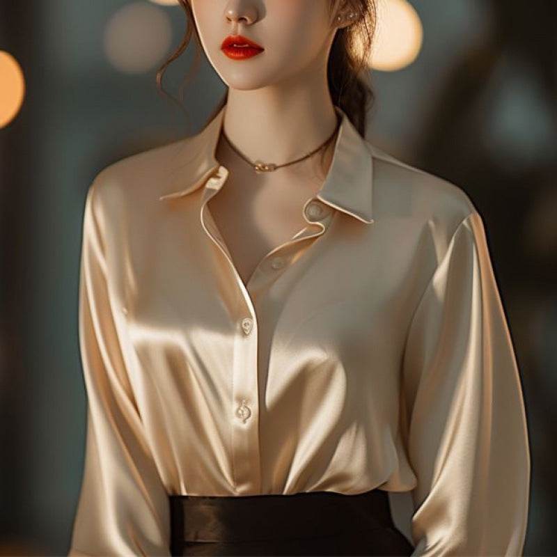 Professional Retro Unique Chic Purple Blouse Women Tops - Mubimart