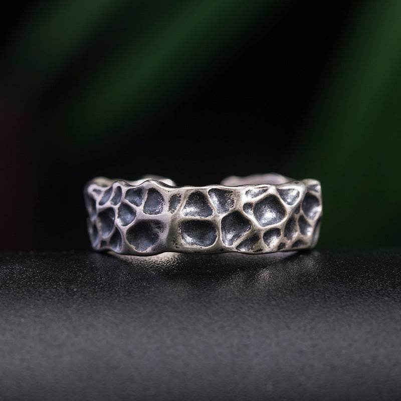 Fashion Personality Crater Ring For Men - Mubimart