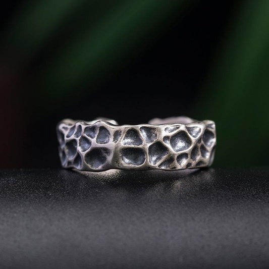 Fashion Personality Crater Ring For Men - Mubimart