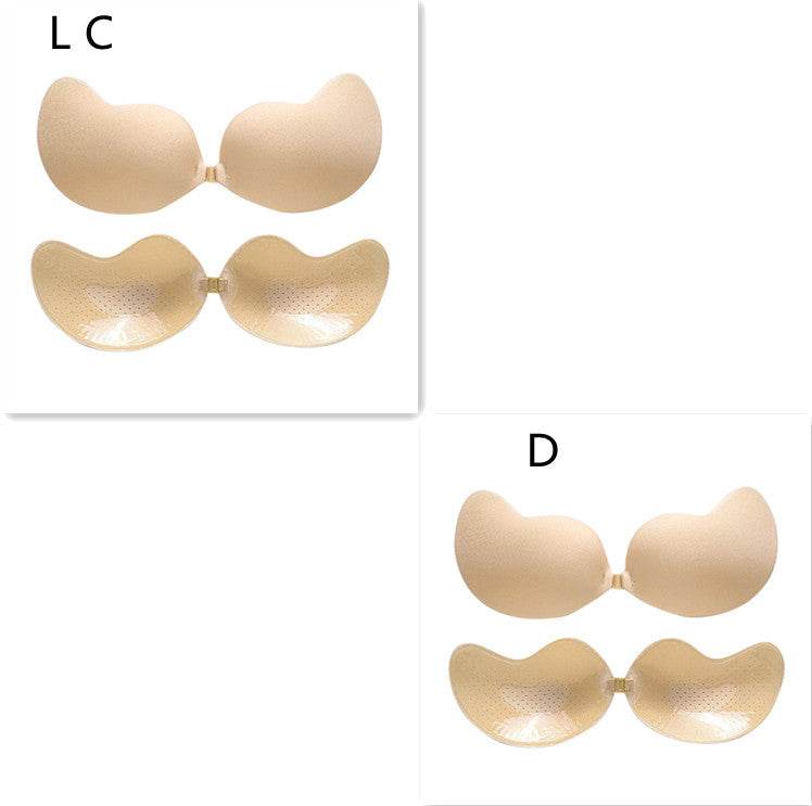 Invisible Push Up Bra Backless Strapless Bra Seamless Front Closure Bralette Underwear - Mubimart